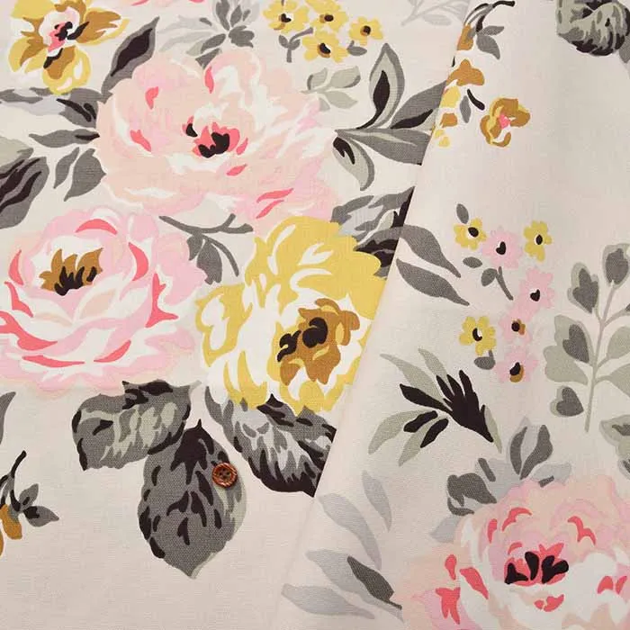 【イギリス正規輸入品 Cath Kidston】キャスキッドソン　コットンライトキャンバス生地　＜Vintage Bunch Multi＞(ビンテージバンチ マルチ)